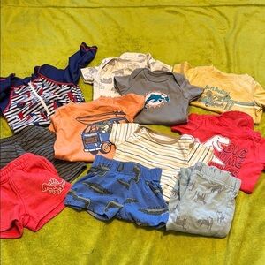 11 Piece Baby Boy Sz 3-6M Assorted Baby Clothing, Carter’s, Disney, Alligator